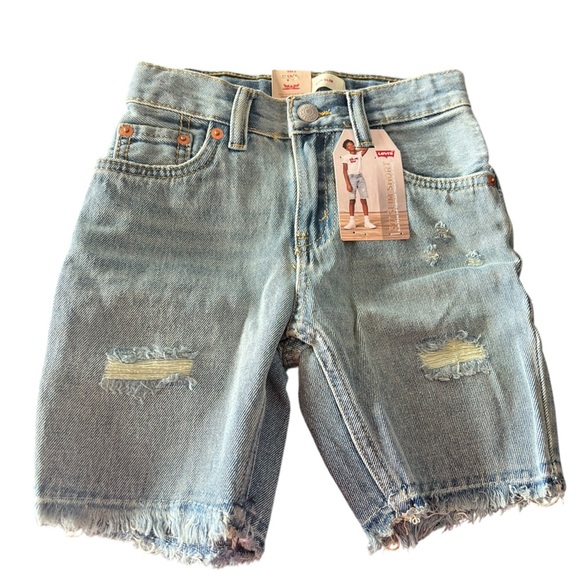 NWT Levi’s Boys 511” Slim Shorts in Blue Denim in size 6 regular - Picture 1 of 6